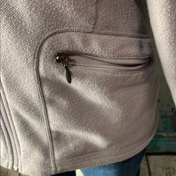 Isis Womans M Lilac Light Purple Full Zip Jacket Polyester CA 19789 - Picture 3 of 8